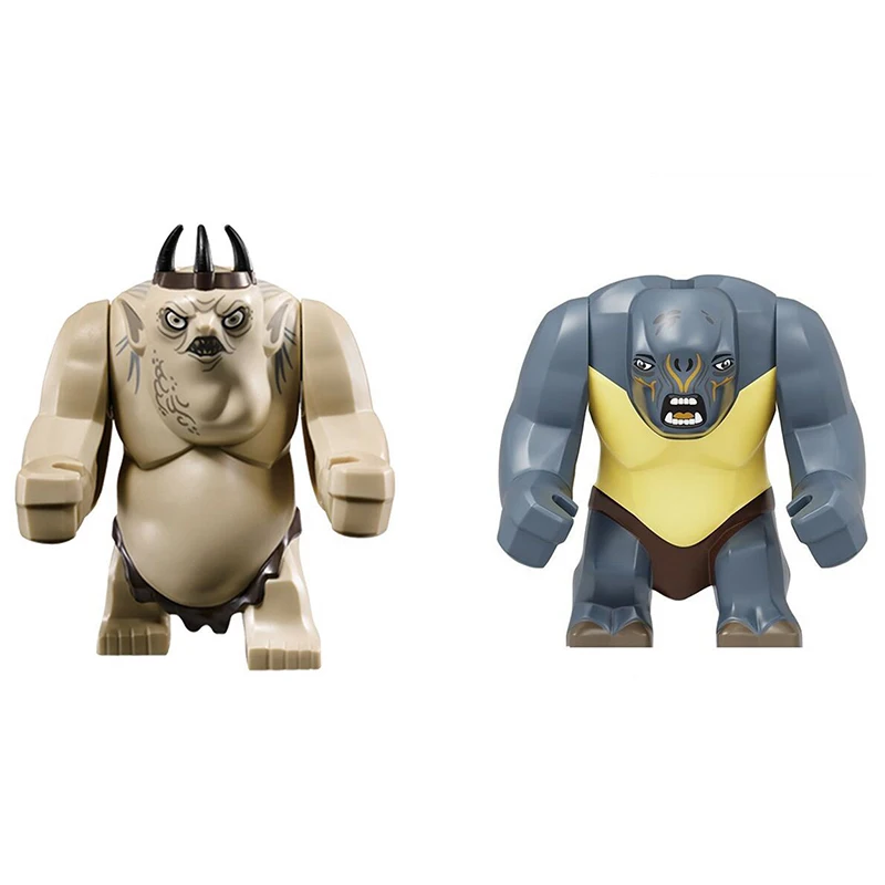 Color: Brown - Lord of the Rings Ogre Building Blocks Figures Bricks Educational Toys Cartoon Figures Action Toys Brick Kids Gifts