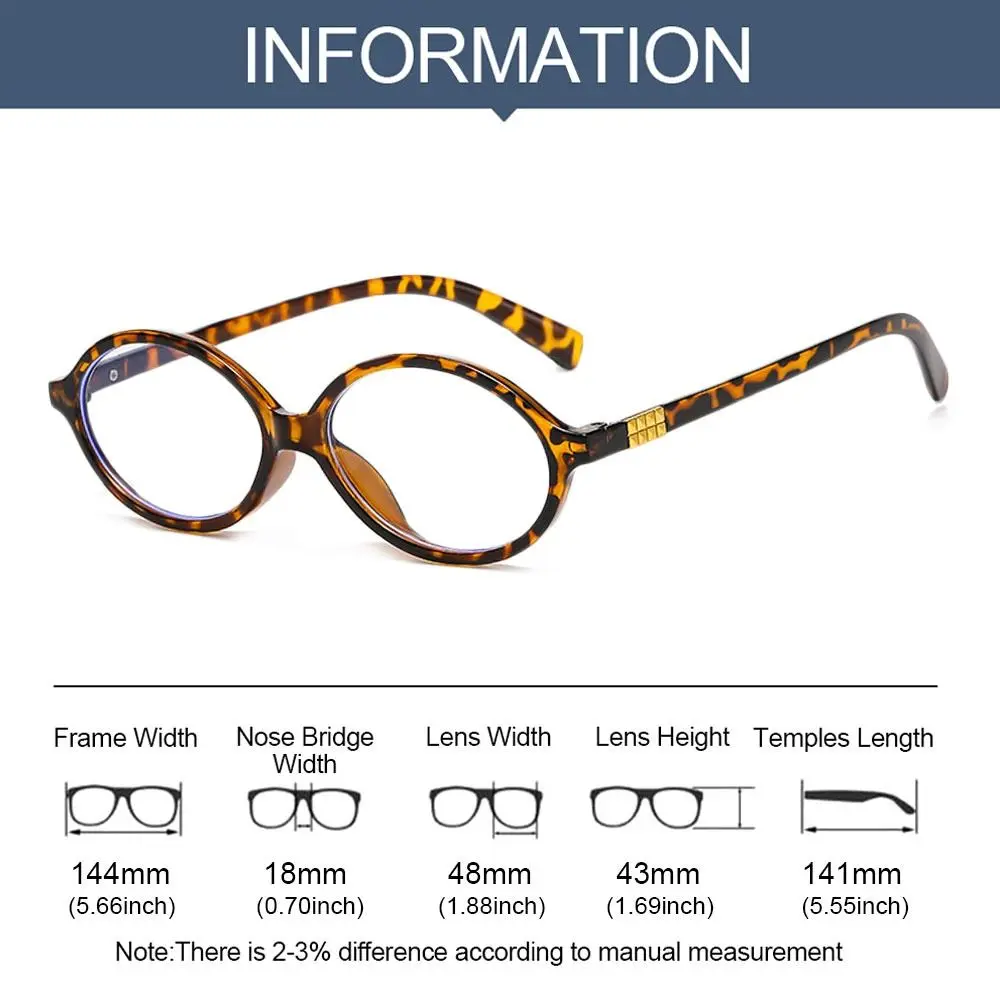 Frame Color: Brown - Y2K Retro Oval Frame Glasses Women Female Sweet Cool Eyewear Trend Reading Computer Anti Blue Light Eyeglasses