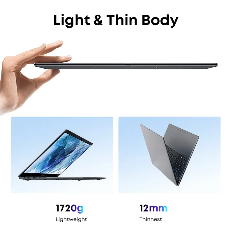 Color: Blue, Ships From: CHINA - To GemiBook Plus Laptop 15.6" Intel N100 Graphics for 12th Gen 1920*1080P 16GB RAM 512GB SSD With Cooling Fan Windows 11