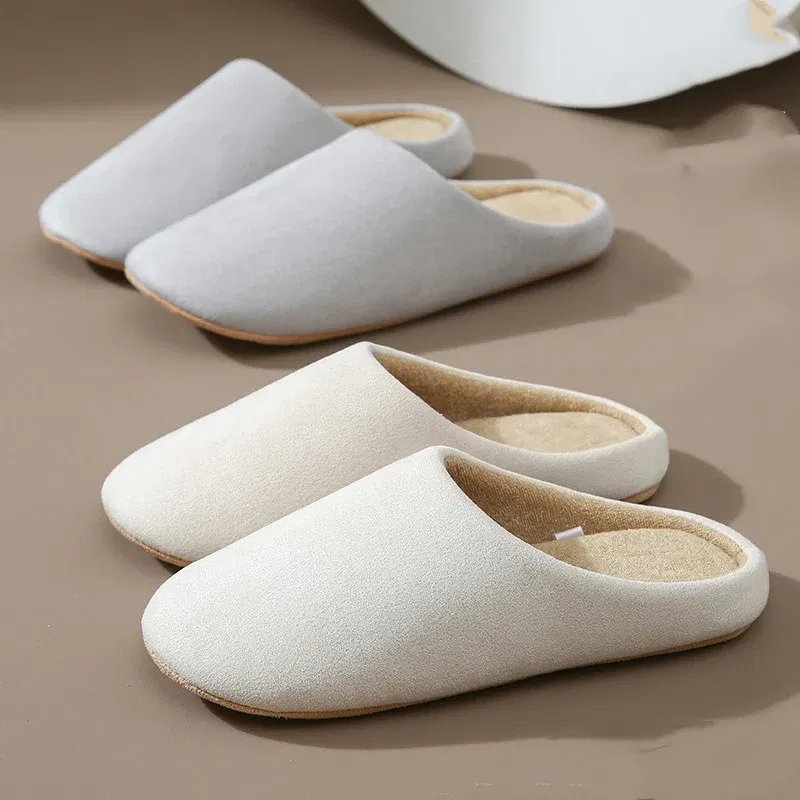 Color: Grape, Shoe Size: 40-41, Ships From: CHINA - Asgard Women Warm House Slippers Winter 2024 New Silent Flat Bedroom Slides Indoor Cozy Fur Women Cotton Shoes Men Fuzzy Slipper