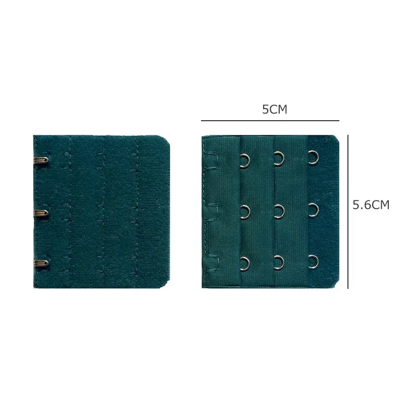 Color: antique silver - 3Pcs 5cm Back Bra Extender Clip Extension 3 Row 3 Button Bra Strapless Extensions Women's Underwear Expander Bra Lengthen Hook