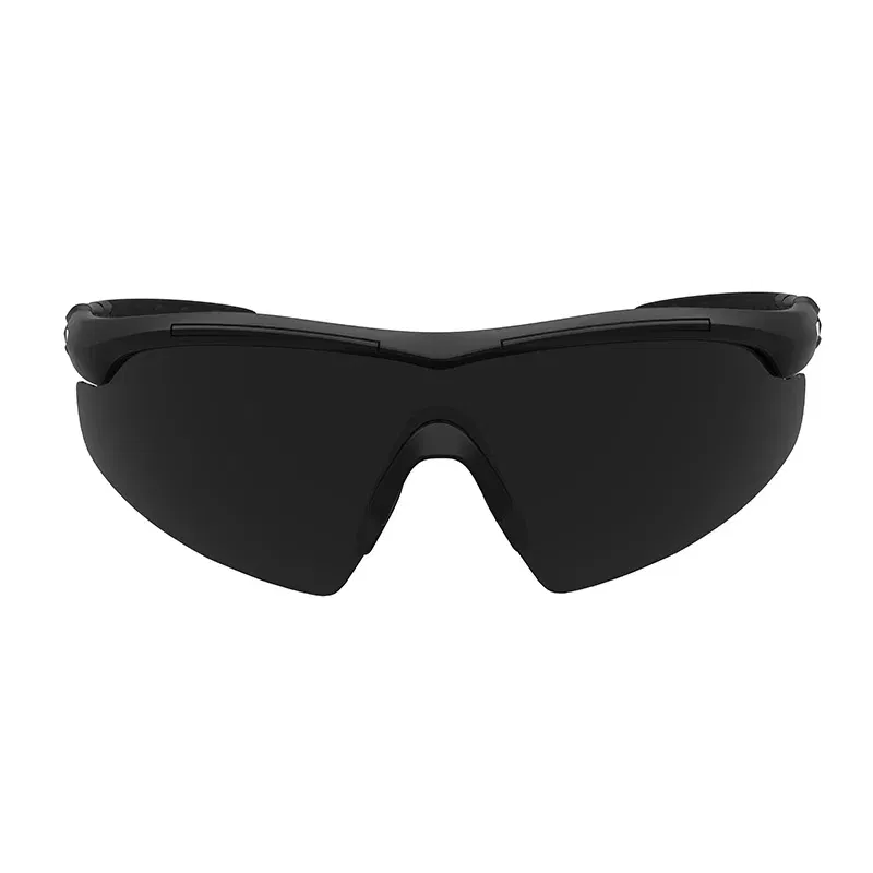 Lenses Color: WHITE, Frame Color: black - Anti-Impact, Through Cone-Shaped Military-Specific Shooting Glasses Ballistic Tactical Goggles Combat UV Protection Sunglasses