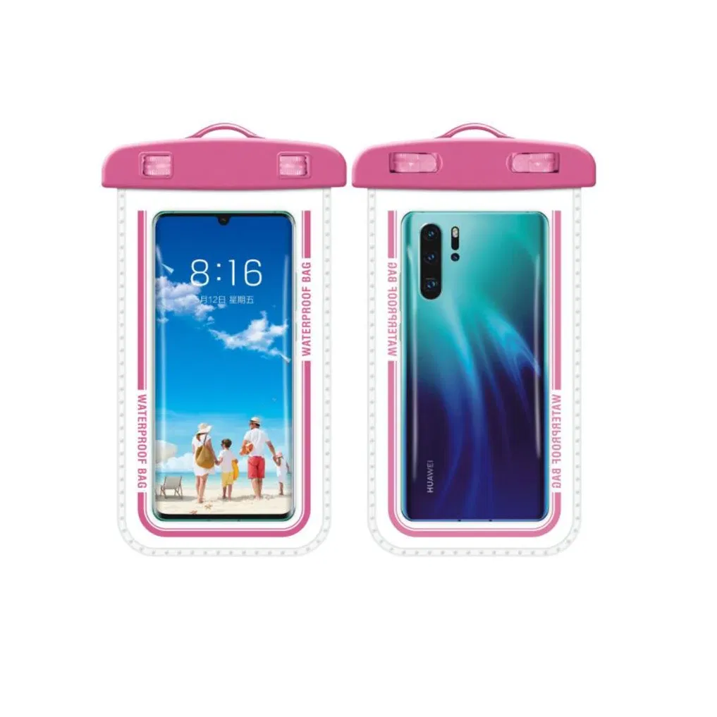 Color: SKY BLUE, Material: ABS, Bundle: Case & Strap - Taidacent 7.2 Inch Universal Outdoor Waterproof Phone Bag Wholesale Mobile Phone Bag Waterproof Phone Case Drift Swimming Bag