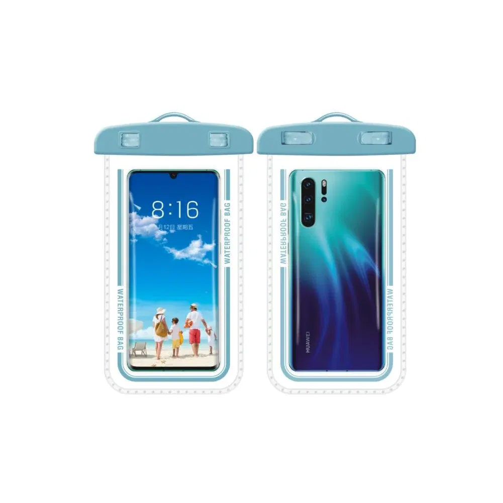 Color: SKY BLUE, Material: ABS, Bundle: Case & Strap - Taidacent 7.2 Inch Universal Outdoor Waterproof Phone Bag Wholesale Mobile Phone Bag Waterproof Phone Case Drift Swimming Bag