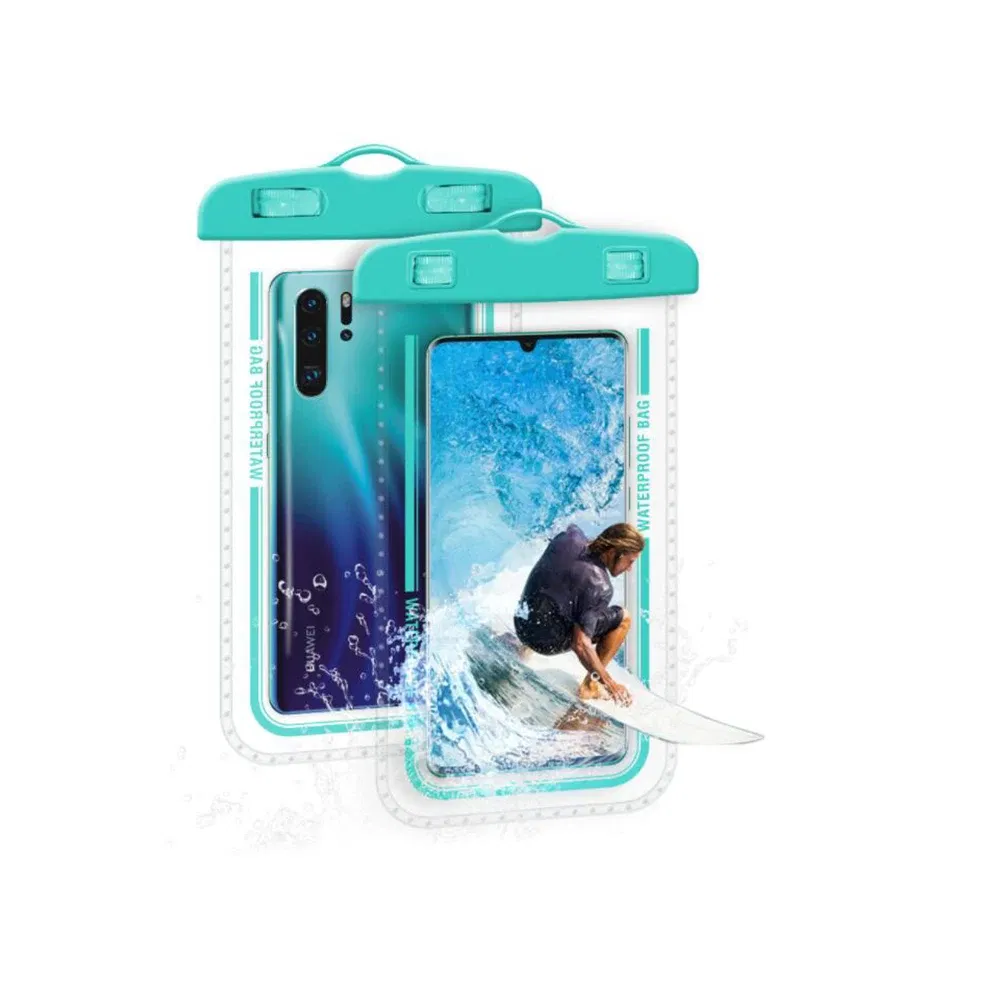 Color: SKY BLUE, Material: ABS, Bundle: Case & Strap - Taidacent 7.2 Inch Universal Outdoor Waterproof Phone Bag Wholesale Mobile Phone Bag Waterproof Phone Case Drift Swimming Bag