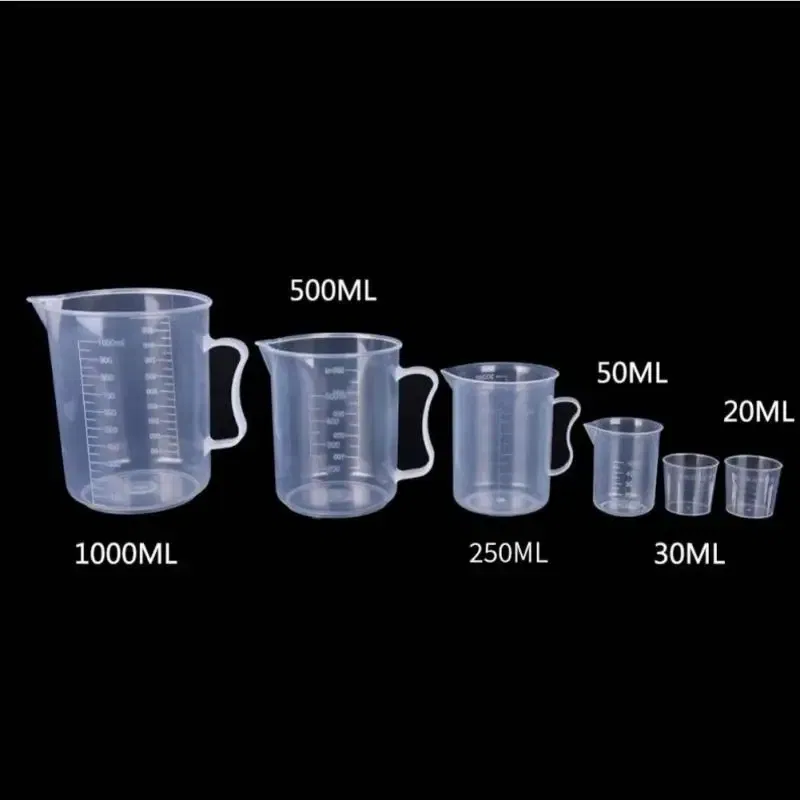 Color: VIOLET/?«?—?…°, Ships From: CHINA - Clear Plastic Graduated Measuring Cupws Househould Portable Baking Beaker Liquid Measure Jug Transparent Cup Container