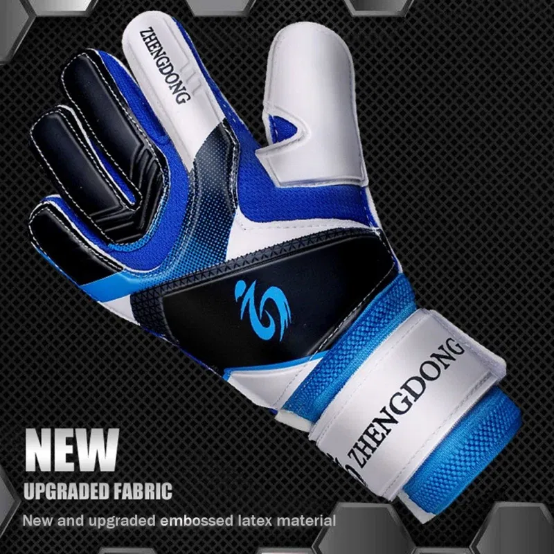 Color: Green, Size: S - Adults Kids Professional Soccer Goalkeeper Gloves Finger Protection Goal Thickened Latex Football Gloves for futbol futebol Goal