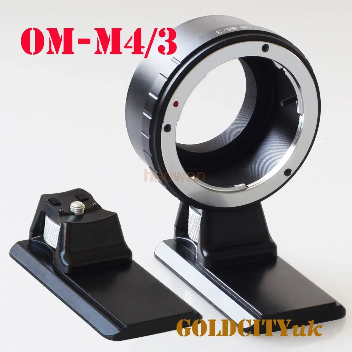 Color: black - OM-m43 Adapter ring with tripod stand for olympus om Lens to M4/3 G1 G7 GH1 GF1 GF3 GF7 GF6 GH4 GM1 GX7 GX8 EM5 EM1 EM10 camera