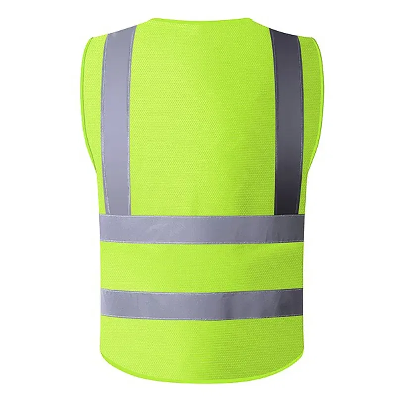 Color: Yellow, Size: XL - SFVEST MENS WOMEN HI VIS VIZ EXECUTIVE VEST WAISTCOAT TWO INCHES WIDTH REFLECTIVE SAFETY LARGE POCKETS  FREE DELIVERY