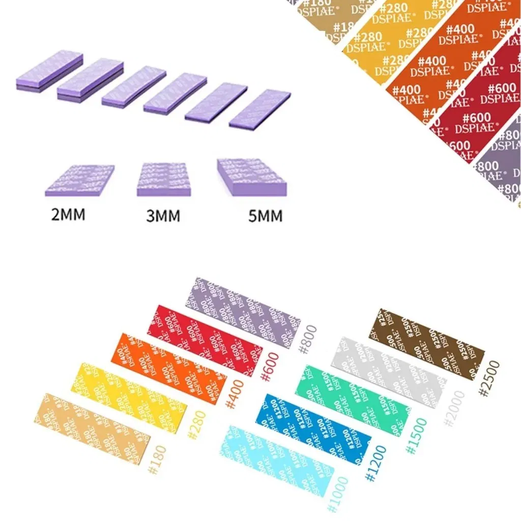 Color: GOLD - DSPIAE SS-S01 SS-S02 Model Sponge Sandpaper Combo Set for Gundam  Model Making Tool Grinding Polishing Sanding Paper DIY Craft