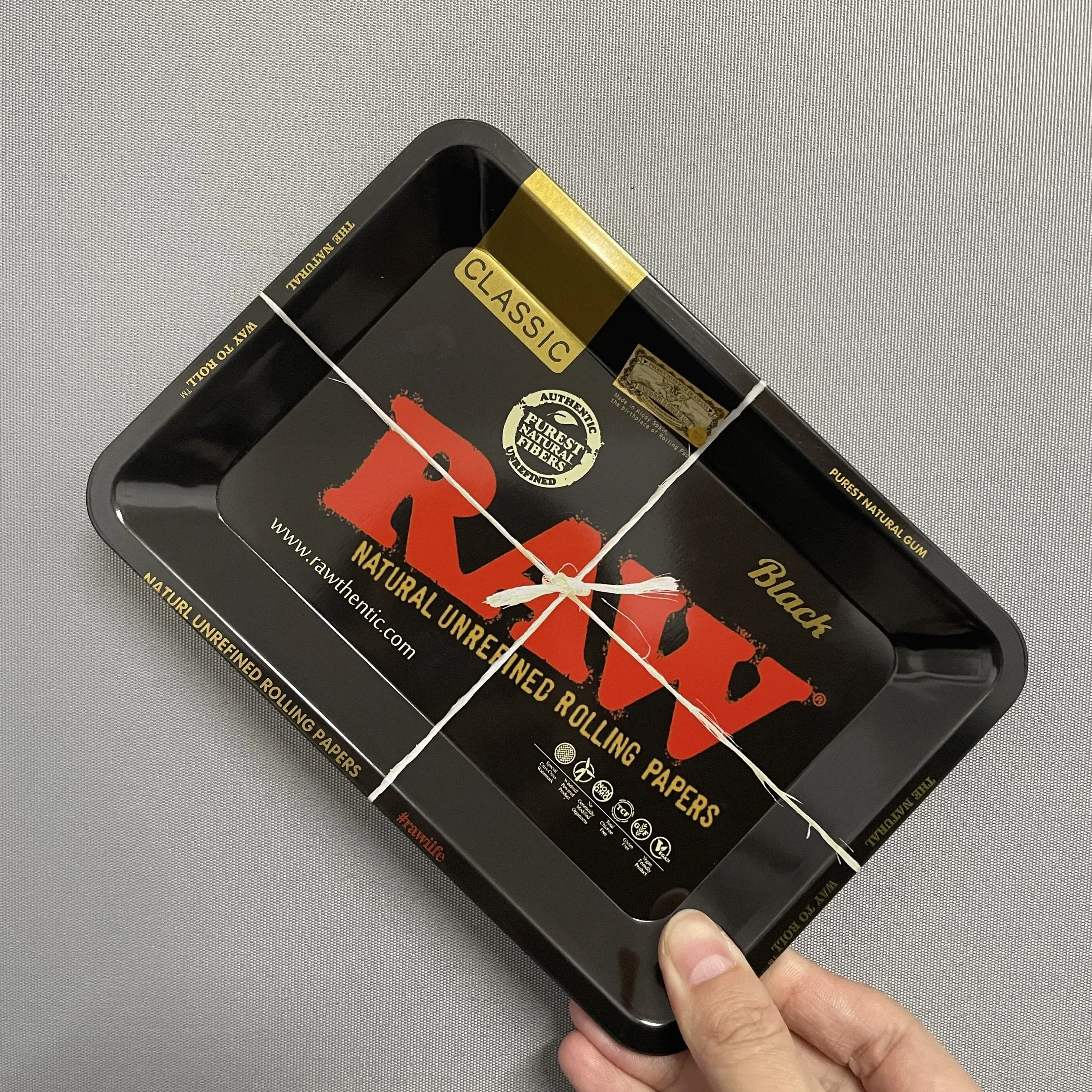 Color: PURPLE - RAW Classic Rolling Tray Multi Designs Available