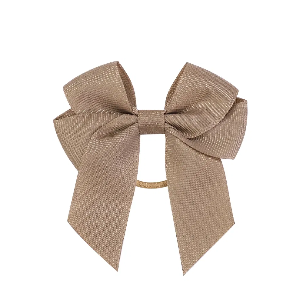 Sweet Hair Ribbon Hair Band for Girls Toddler Cheer Bow Head Rope Kids Headwear Double Ponytail Support Hair Accessories