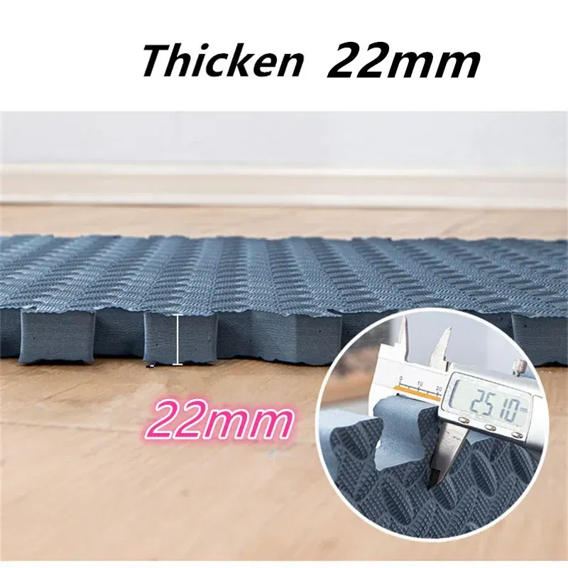 Color: DEEP BLUE - Thicken 2.5cm Tatame Baby Play Mat Activities Mat for Baby Mat 6PCS Game Mats Playroom Mat Play Mats Floor Noise Mat Puzzle Mat