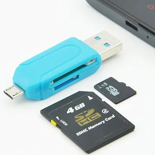 Color: Yellow - Pen Drive 2 in 1 USB OTG Card Reader High Speed Flash Drive Real Capacity Memory Stick Suit For Phone ofertas con envio gratis