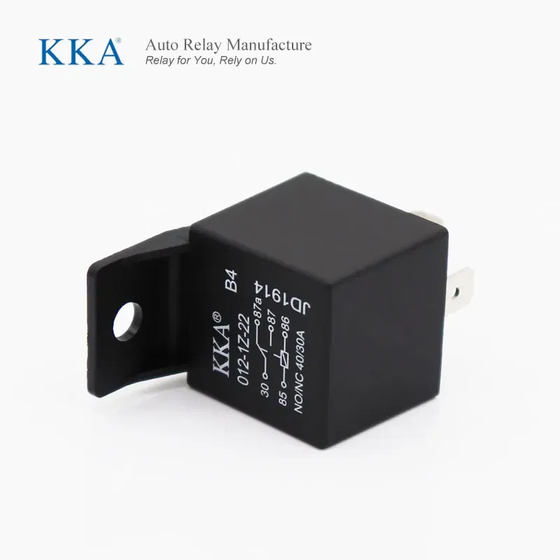 Color: WHITE - [25pcs/Box] DC 12V-24v 4 Pin Automotive Car Auto Relay High-quality auto Relay with PA66 bracket