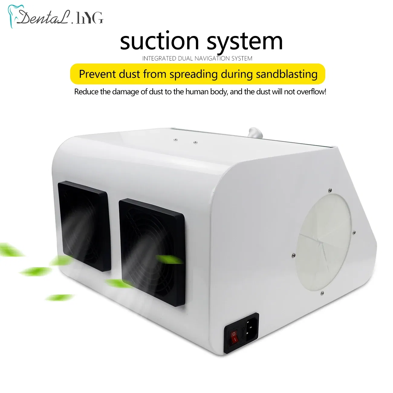 Color: Red - Dental Dust Collector Grinding Polishing Sandblasting Dust Box Lab Dental Equipment Sandblaster Dentist Tools