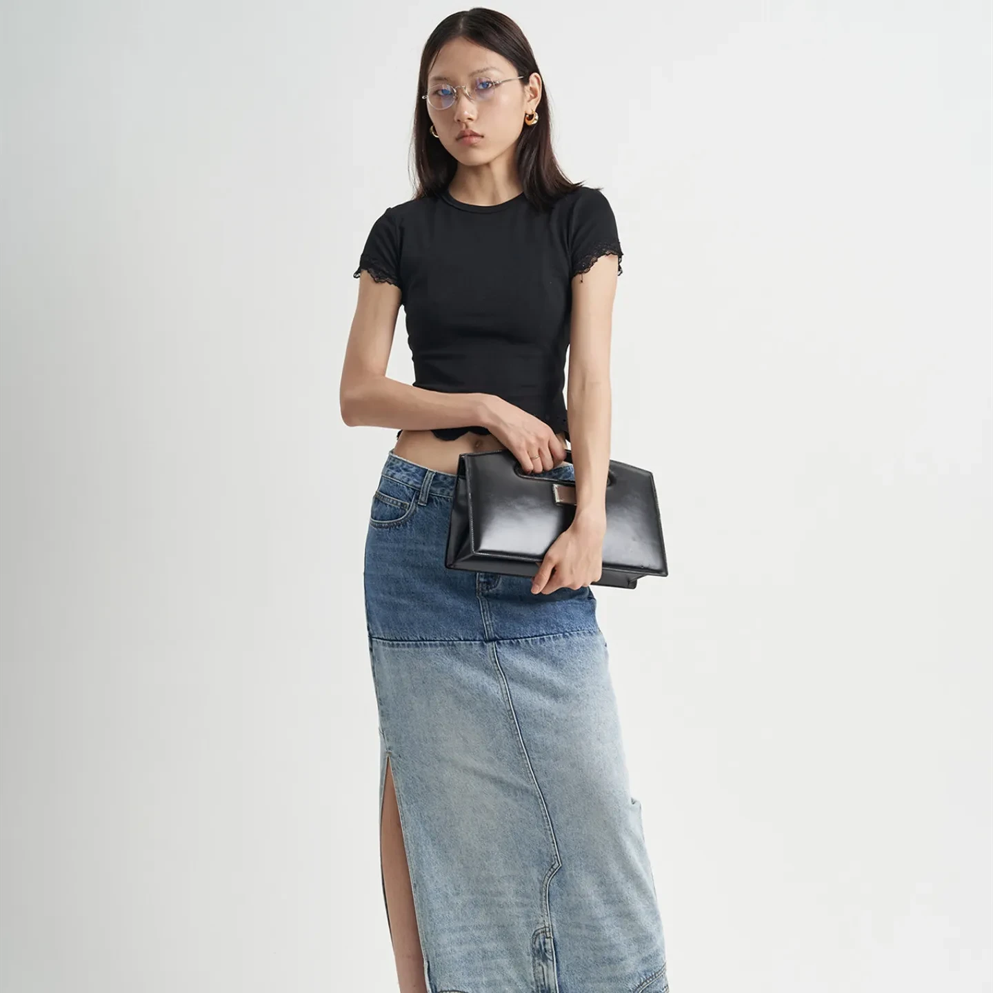 Black Short Sleeve Top