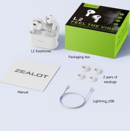 Zealot EarPods Pro Premium Wireless Earbuds for True Stereo Sound