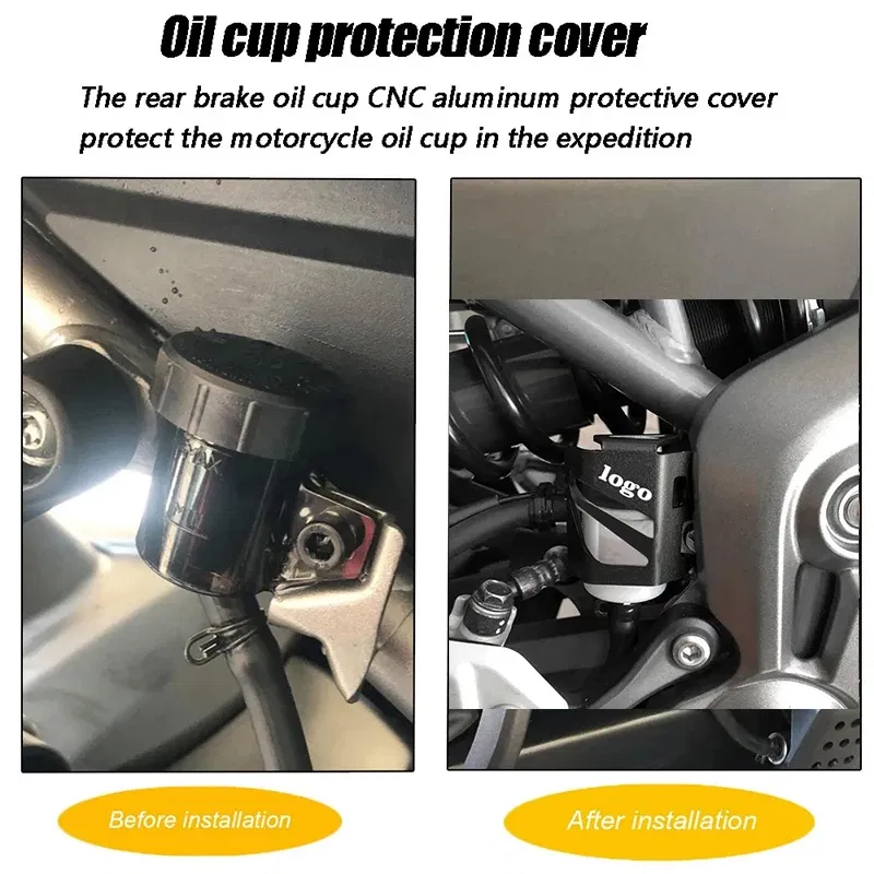 Color: multi - Brake Fluid Reservoir Guard Cover Oil Tank Cup Protection For Ducati Multistrada 1100 S 1200 S GT 1260 Monster 1100 Accessories