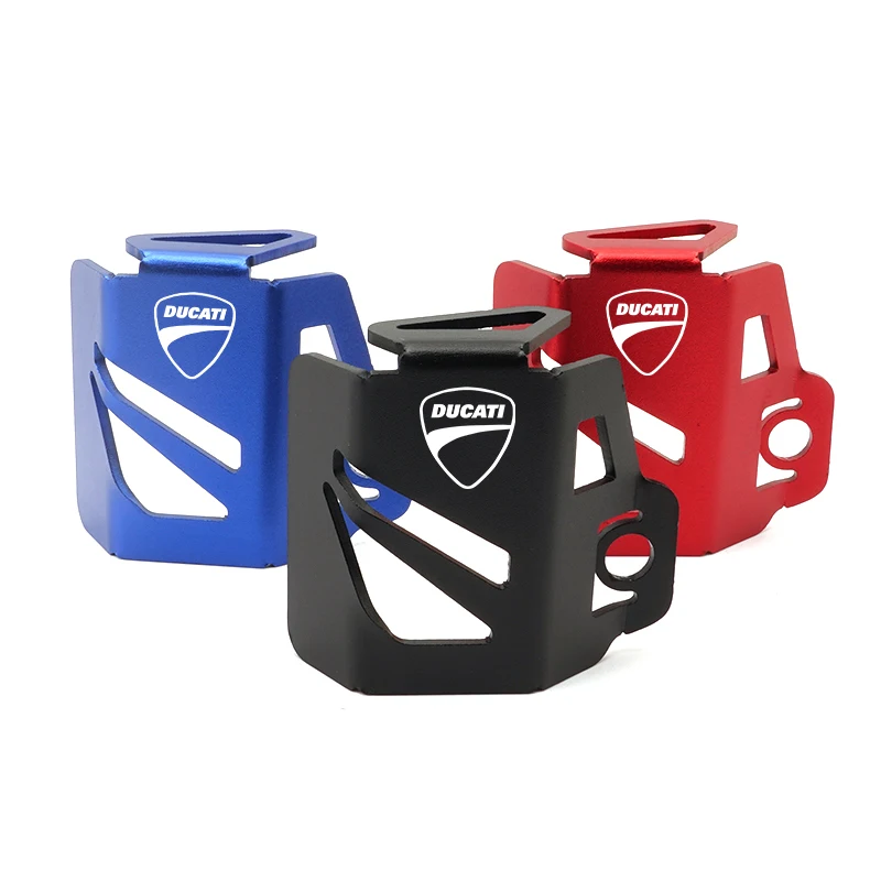 Color: multi - Brake Fluid Reservoir Guard Cover Oil Tank Cup Protection For Ducati Multistrada 1100 S 1200 S GT 1260 Monster 1100 Accessories