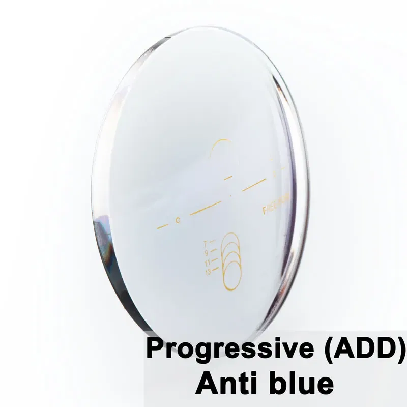 Lenses Color: Emerald Green, Lens Index: 1.56 - Custom a Pair Of Optical Lens Progressive Multi-focus & Anti-blue Light Myopia Presbyopia Scratch-resistant 1.56 1.61 1.67 Index
