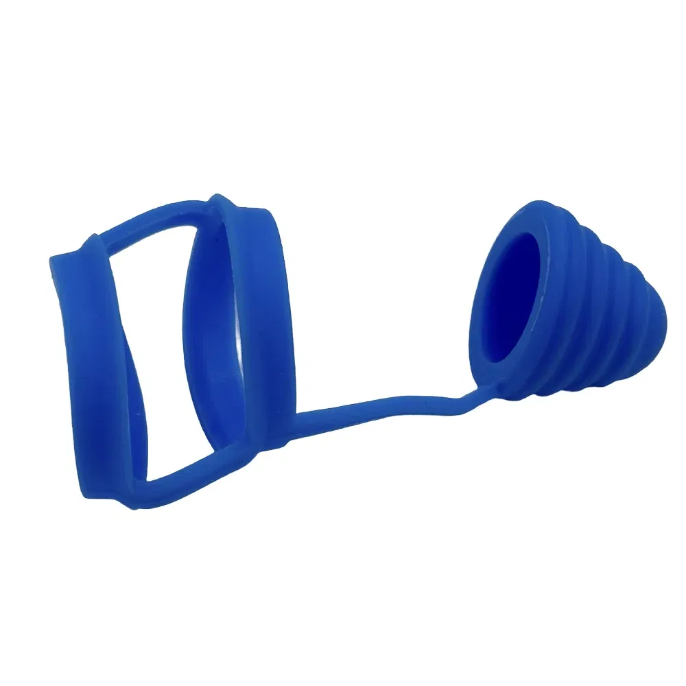 Color: Dark Grey - 810 Silicone Rubber Band Fat Bubble Glass Ring Dust Cap Covers for 810 Drip Mouthpiece