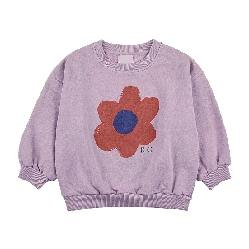 Color: Blue, Kid Size: 2T - Children's Spring Autumn Hoodie Cartoon Print Unisex Sweatshirt European Style Top for Boys And Girls