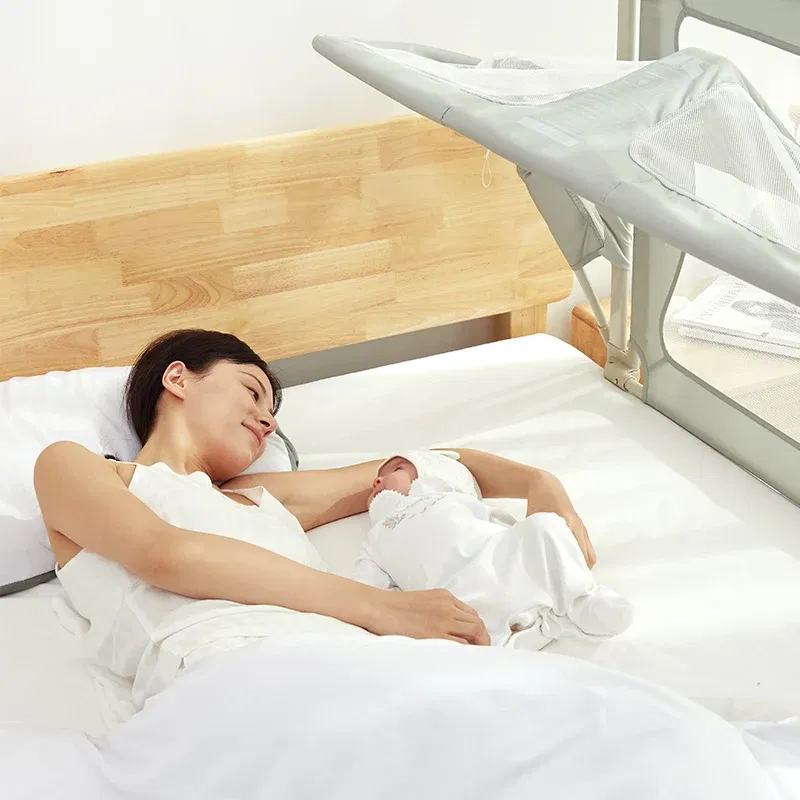 Color: Red, Ships From: Russian Federation - IMBABY Baby Safety Barrier Liftable Protective Side Bed 3 in 1 Baby Crib Portable Bed Rail Guard Sleeping Space for Baby Nest