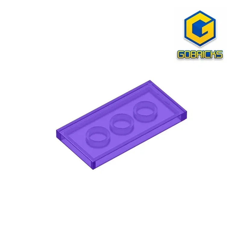 Color: WHITE - Gobricks GDS-614 Tile 2 x 4 compatible with lego 87079 pieces of children's DIY  Educational Building Blocks Technical