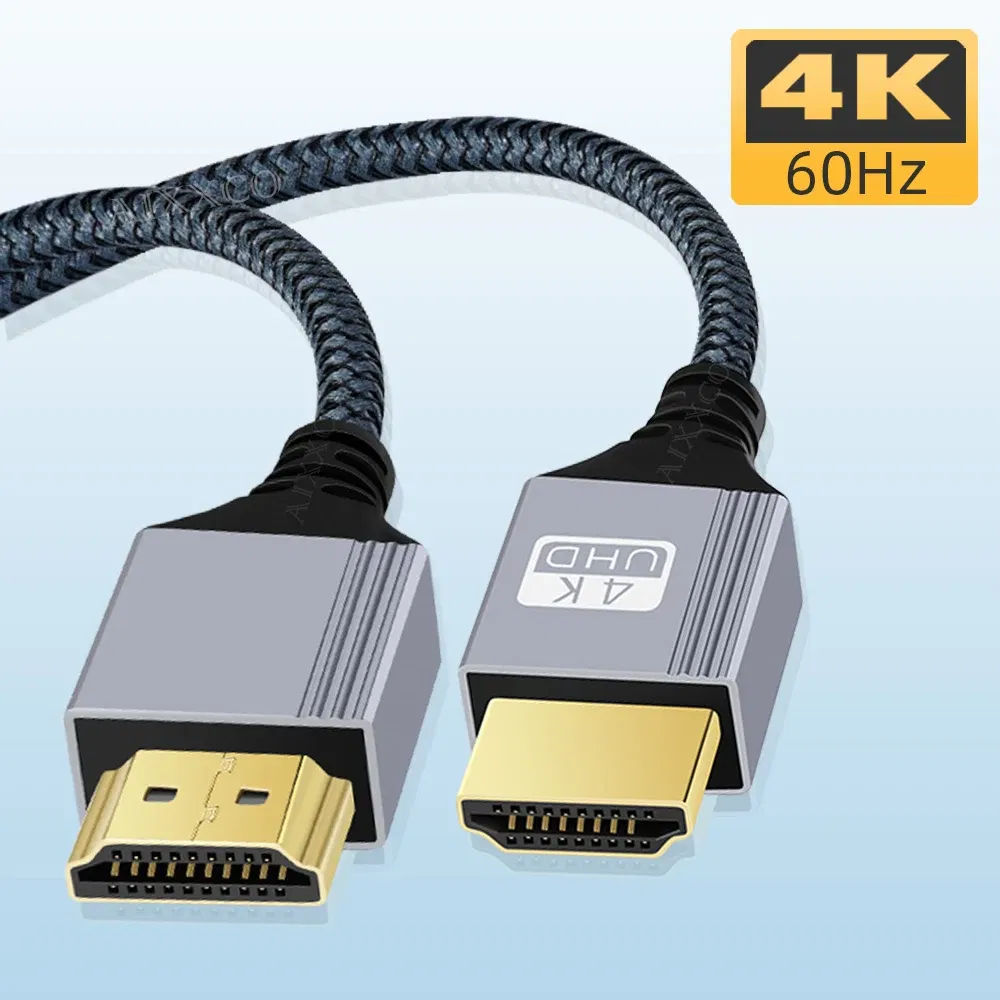 Length: 12m - HDMI-Compatible Cable 2.0 Wire 4K 60Hz for Xiaomi Xbox PS5 PS4 Laptops HDMI-Compatible Splitter Digital Cable Cord 2m 3m 5m 10m