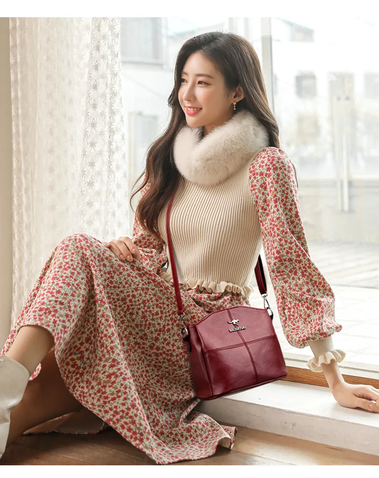 Color: Red, Ships From: CHINA - Women Embroidery Tote Bag High Quality Leather Ladies Handbags 2022 Women Shoulder Bag Small Crossbody Bags For Women Sac a Main