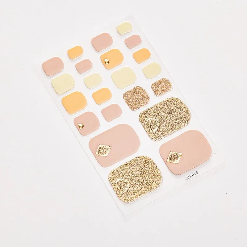 Color: Silver - 22 Tips/Sheet Nail Sticker Album Nail Designs Manicure Nail Accesoires Nail Art Stickers Nail Wraps DIY  Women Salon Loveliness