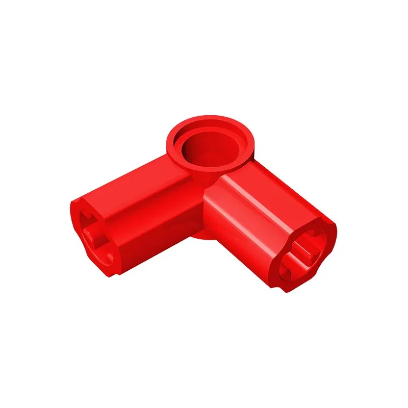 Color: Burgundy - Gobricks GDS-921 Technical, Axle and Pin Connector Angled #6 - 90 degrees compatible with lego 32014 pieces of children's DIY