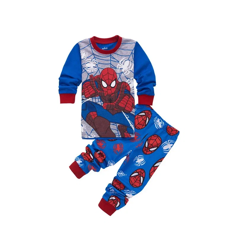 Color: Blue, Kid Size: 7 - kids pajamas set baby pijama boys animal sleepwear girls cute soft nightwear children clothing homewear