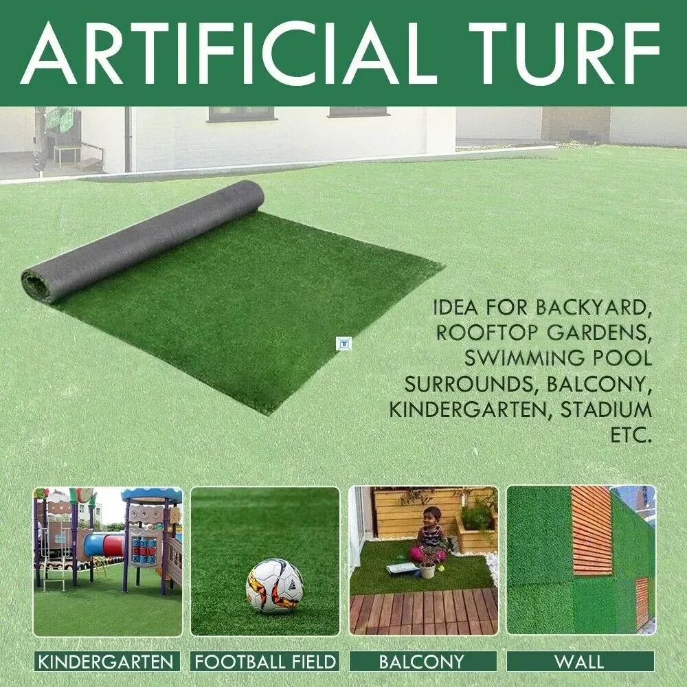 Artificial Turf Grass Mat Carpet, Realistic Synthetic Mat, Indoor Outdoor Garden Landscape for Pets,Fake Faux Rug with Drainage Holes