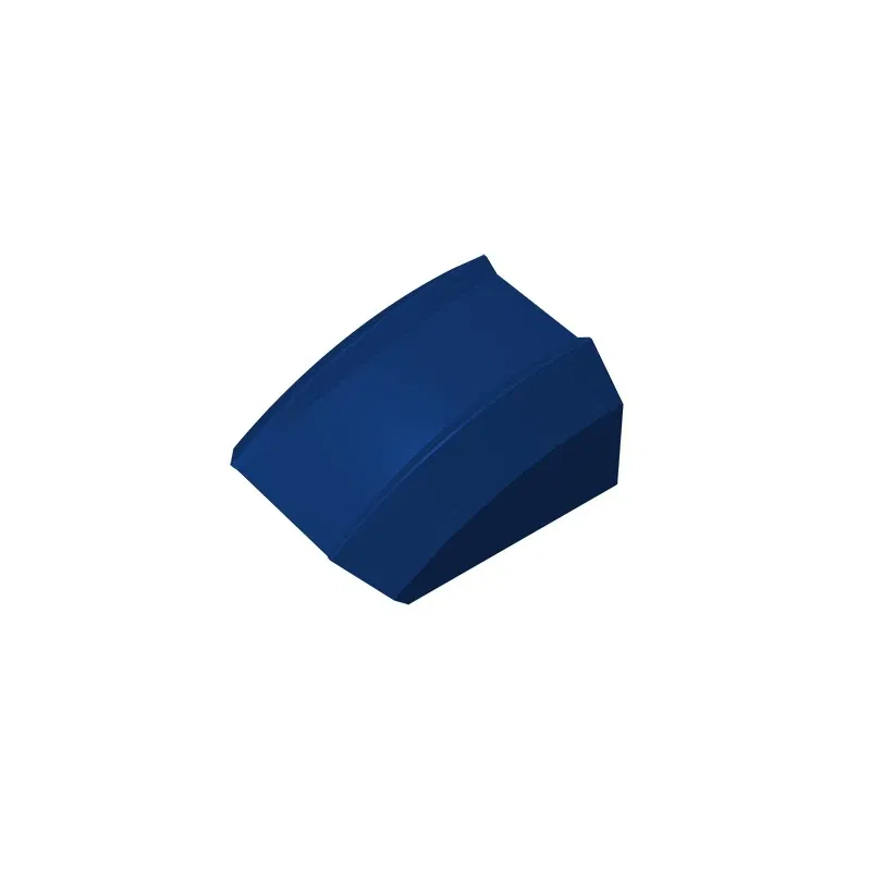 Color: DEEP BLUE - Gobricks GDS-1015 Slope, Curved 2 x 2 Lip compatible 30602 47904 pieces of children's DIY