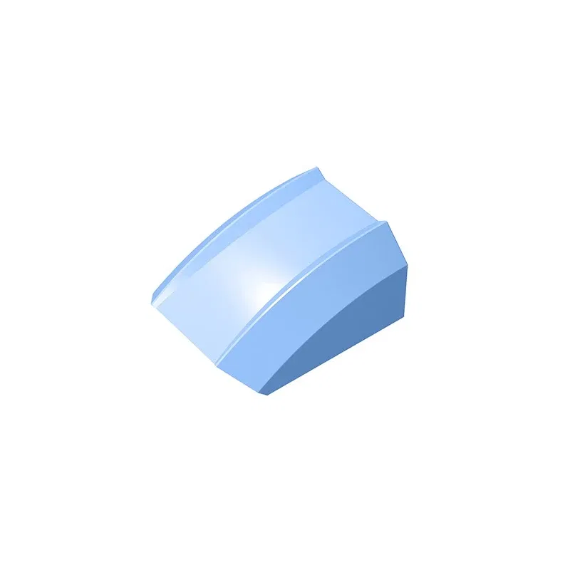 Color: DEEP BLUE - Gobricks GDS-1015 Slope, Curved 2 x 2 Lip compatible  30602 47904 pieces of children's DIY