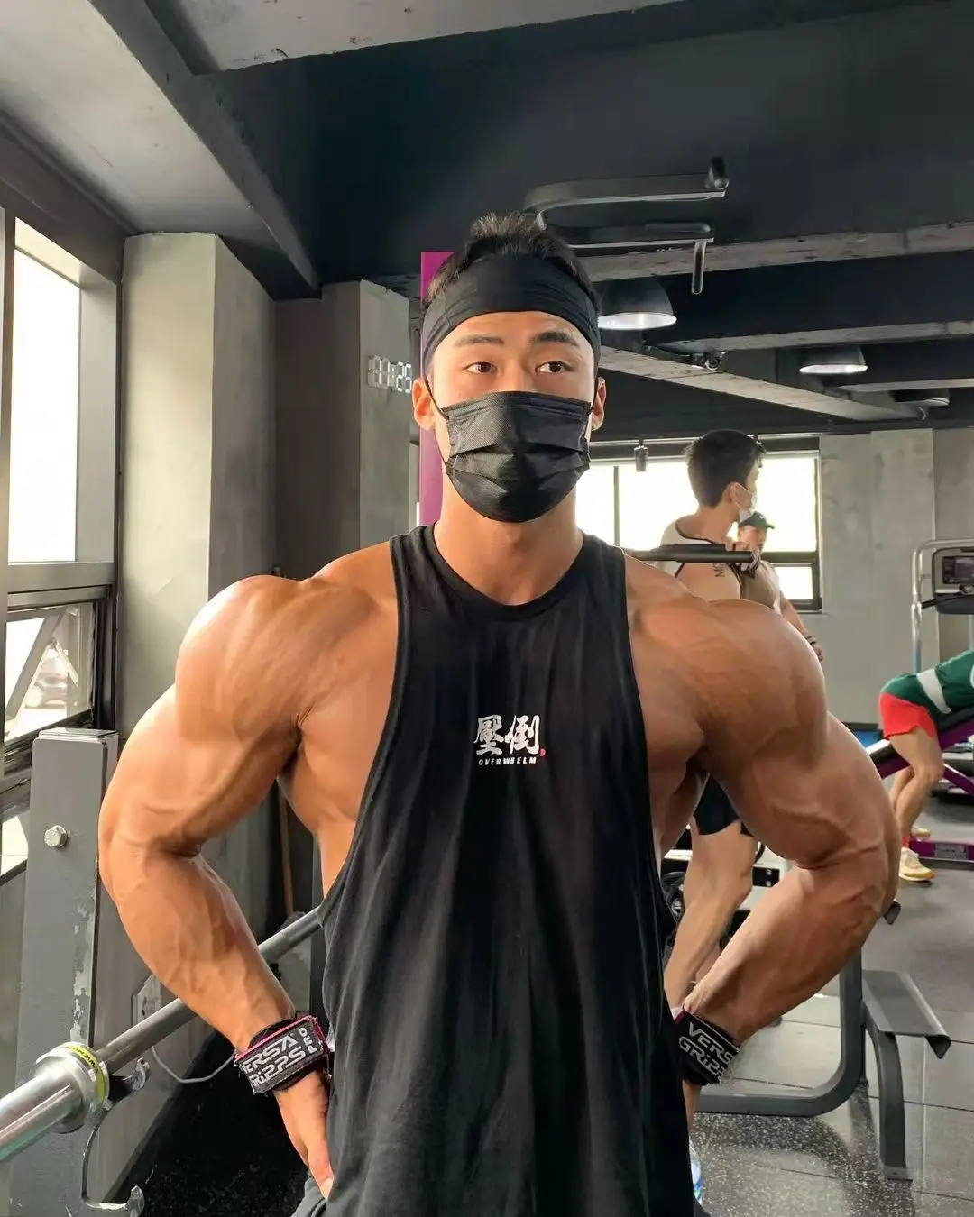Color: SKY BLUE, Size: M - Summer New Figure Sports Vest Men's Cotton Elastic Training Fitness Vest Fashion Basketball Enthusiasts Hot Transfer Logo