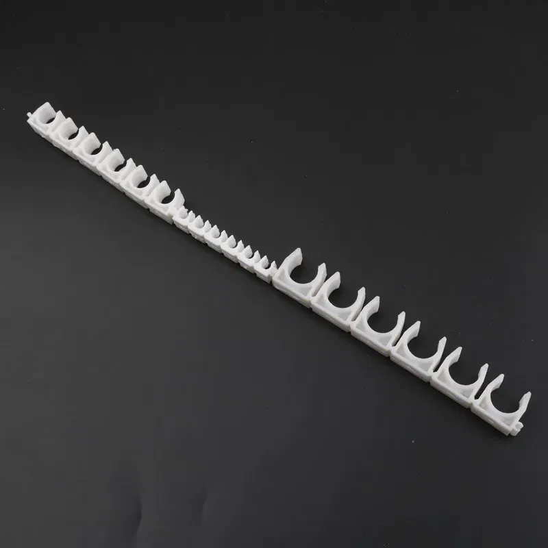 Color: WHITE, Diameter: 1'' - 1pc Plastic 4 6 8 10 12mm Tube Clamp Water Pipe Support Garden Irrigation System Micro Soft Hose Fittings