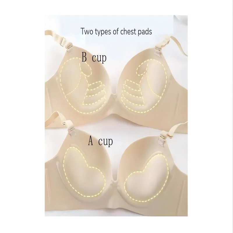 Color: PURPLE, Bands Size: 34, Cup Size: A - Women Seamless Bra Sexy Push Up Bralette No Wire Girls Students Breathable Lingerie Fashion 3/4 Cup Wireless Female Lingerie