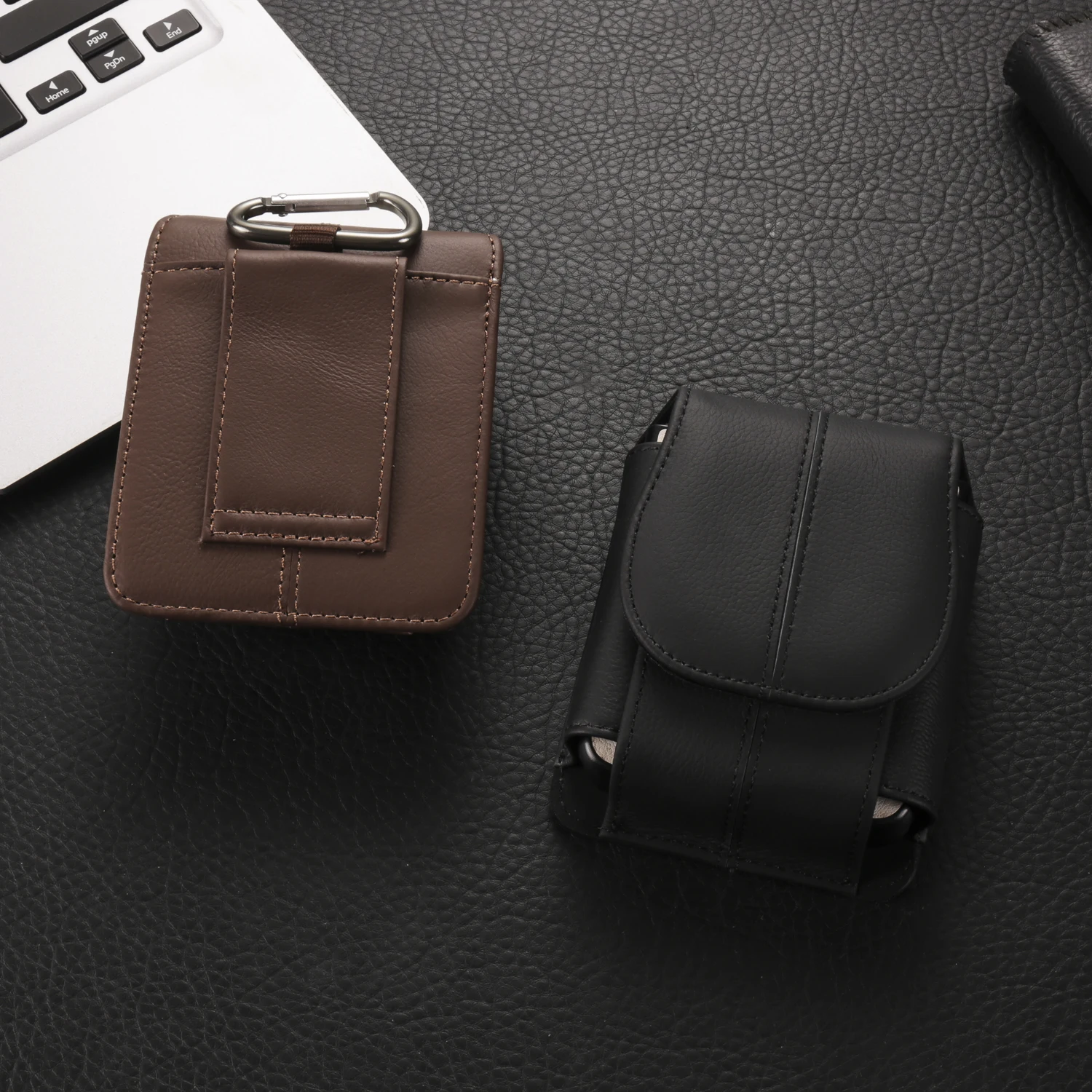 Color: Beige, Ships From: CHINA, Material: aluminum - Cow Genuine Leather Belt Clip Case For Samsung Galaxy Z Flip6 Flip5 Flip4 6 5 4 3,Oppo Find N3 Flip Men Waist Bag Holster Pouch