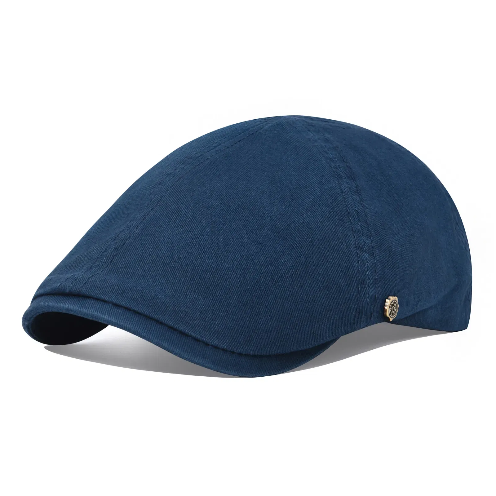 Color: GRAY, Hat Size: One Size - VOBOOM Classic Cotton Flat Cap Ivy Caps Men Women Newsboy Cabbie Driver Hat Season Flat CapSolid Color Casual Camouflage Beret