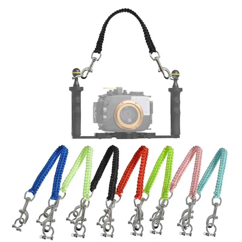 Body Color: Army Green - Scuba Diving Handle Rope Lanyard Strap Carrier Gopro Sony Canon Nikon Camera Housing Case Light Holder Underwater Photography
