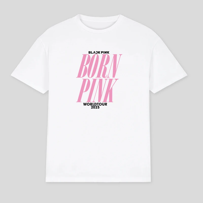 Color: Khaki, Size: M - 100% Cotton T Shirt Men Women T-shirt Black Print Pink Kpop Short Sleeve Casual Oversized Girl Tee Fashion Big Size Clothing