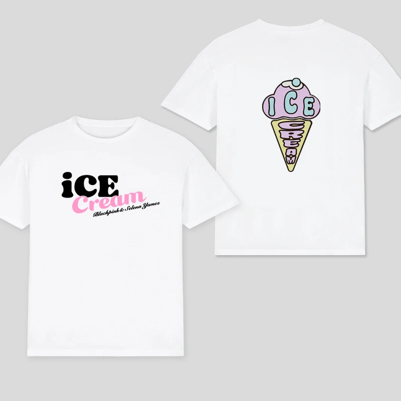 Color: Khaki, Size: M - 100% Cotton T Shirt Men Women T-shirt Black Print Pink Kpop Short Sleeve Casual Oversized Girl Tee Fashion Big Size Clothing