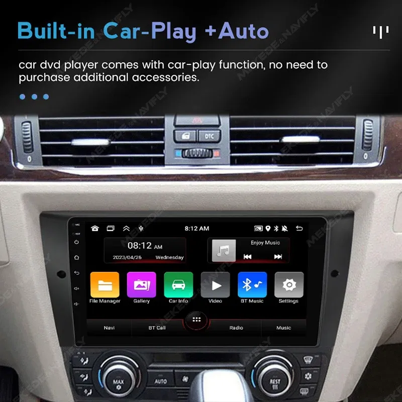 Color: GRAY - MEKEDE IPS 9 Inch For BMW 3-Series E90 E91 E92 E93 2005-2013 Autoradio Multimedia Head Unit No 2 Din GPS Navigation WIFI FM
