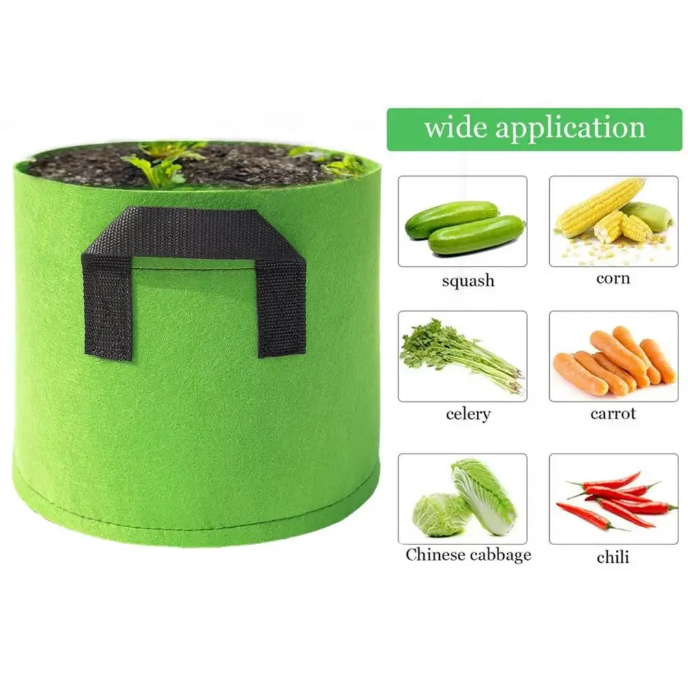 Color: Black, Ships From: CHINA - Vegetable Planting Bag Excellent Drainage Planting Grow Bag Eco-friendly Gallon Vegetable Plant Grow Pouch Wide Application