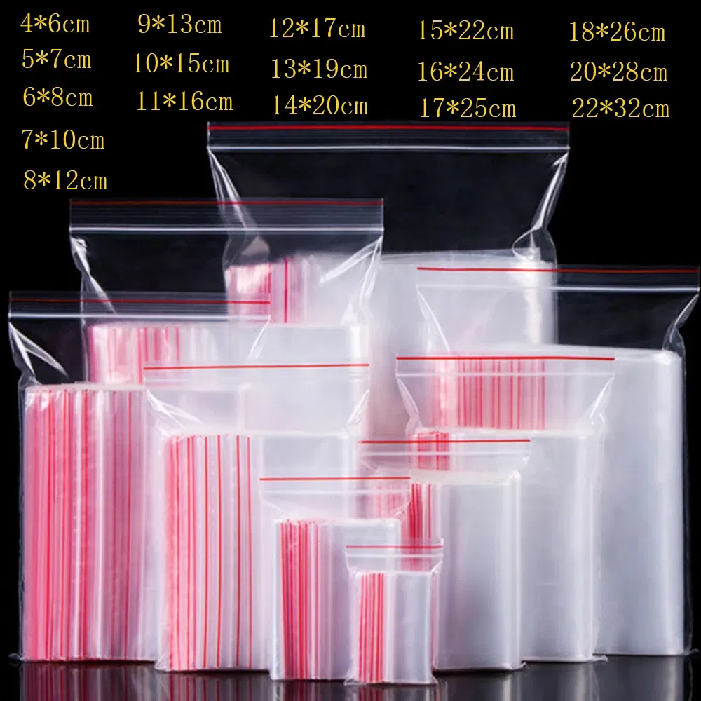 Color: Dark Khaki, Number of Pcs: 100Pcs, Specification: 11*16cm - 100pcs/pack Small Zip Lock Plastic Bags Reclosable Transparent Bag Shoe Bag Vacuum Storage Bag Food Storage Bag Poly Clear Bags
