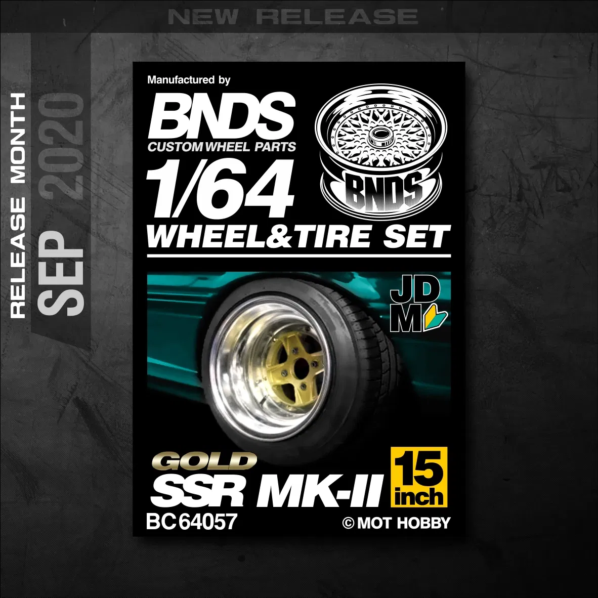 Color: green - 1/64 Alloy Wheels With Rubber Tires By BNDS Assembly Rims Modified Parts for Model Car Refitted VIP Style No.64053-64088
