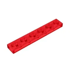 Color: Orange - Gobricks GDS-505 Plate 1 x 6 compatible with lego 3666 pieces of children's DIY building block Particles Plate DIY